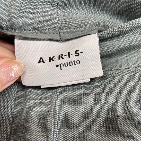 Akris Punto Gray Wool Pants Size 10 - Picture 2 of 7